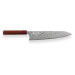 Couteau de chef japonais artisanal Yoshimi Kato 24cm SG2 Damascus