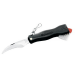 Couteau pliant à champignons noir Maserin acier inox 11cm avec brosse