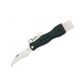 Couteau pliant à champignons noir Maserin acier inox 11cm avec brosse