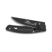 Couteau pliant Le Thiers Liner Lock Claude Dozorme acier noir manche carbone 10,5cm