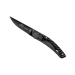 Couteau pliant Le Thiers Liner Lock Claude Dozorme acier noir manche carbone 10,5cm
