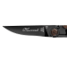 Couteau pliant Le Thiers Liner Lock Claude Dozorme acier noir bois de vallernia 10,5cm