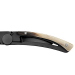 Couteau pliant Le Thiers Liner Lock Claude Dozorme acier noir corne claire 10,5cm