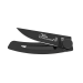 Couteau pliant Le Thiers Liner Lock Claude Dozorme acier inox noir 10,5cm
