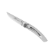 Couteau pliant Le Thiers tout inox tête de mort 10,5cm