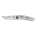 Couteau pliant Le Thiers tout inox tête de mort 10,5cm
