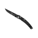 Couteau pliant denté noir Le Thiers Liner Lock Claude Dozorme carbone 12,5cm