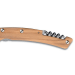 Couteau pliant denté Le Thiers Liner Lock Claude Dozorme olivier 12,5cm