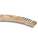 Couteau pliant lame noire dentée Le Thiers Liner Lock Claude Dozorme olivier 12,5cm