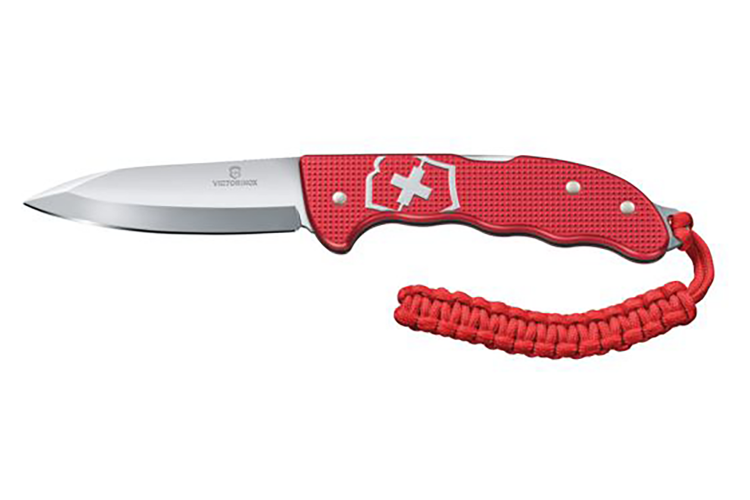 Couteau pliant Victorinox Hunter Pro Alox rouge + attache en paracorde