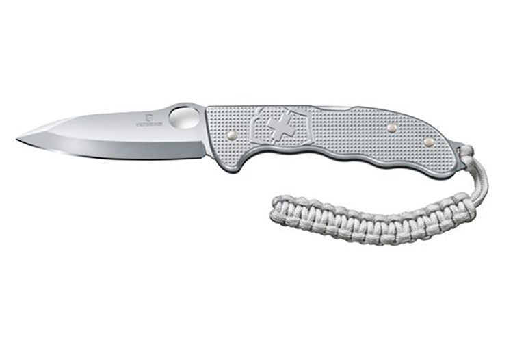 Couteau pliant Victorinox Hunter Pro M Alox gris + attache en paracorde