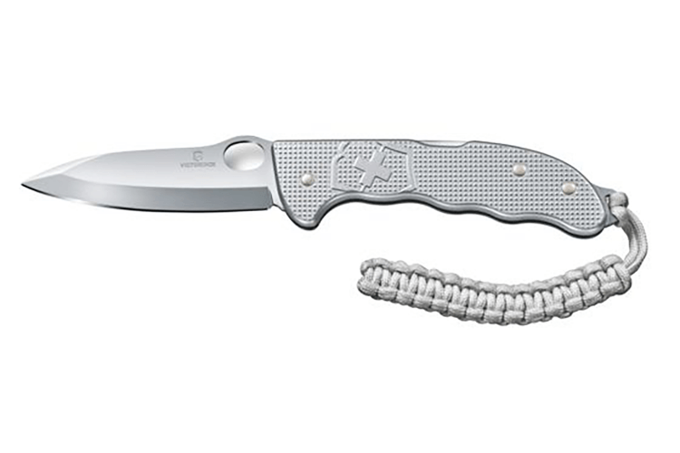 Couteau pliant Victorinox Hunter Pro M Alox gris + attache en paracorde