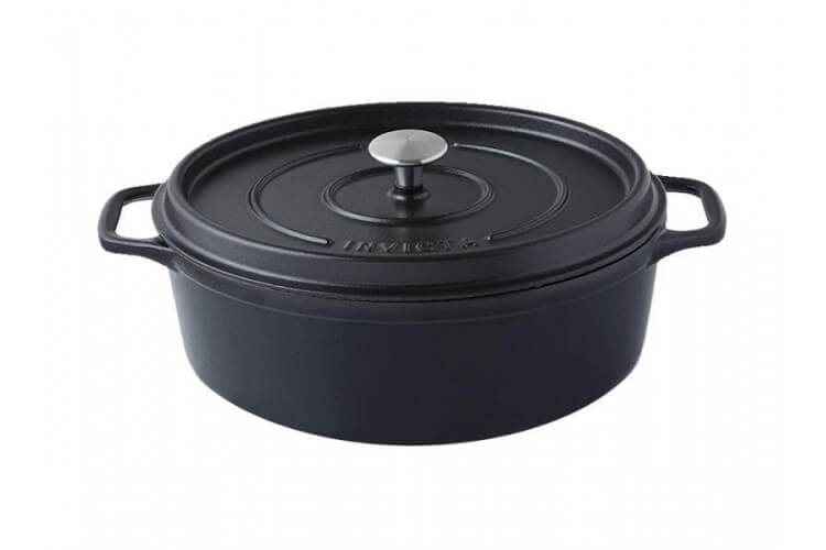 Cocotte ovale Invicta en fonte émaillée 31cm