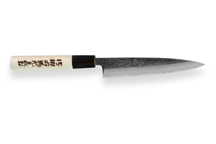 Couteau universel japonais artisanal Yoshihiro Kogeta White 2 steel 15cm &eacute;dition sp&eacute;ciale