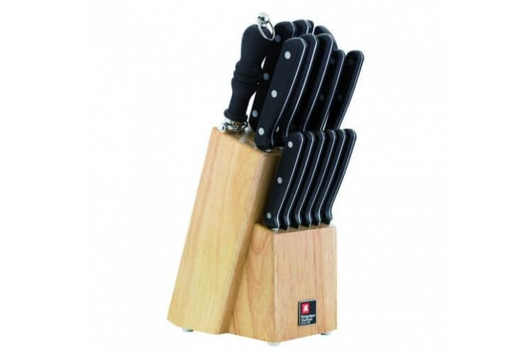 Bloc de 15 couteaux acier inox et accessoires Richardson "Cucina"