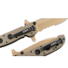 Couteau pliant CRKT M21-14DSFG manche G10 camouflé désert 13cm