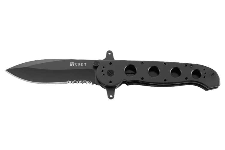 Couteau pliant CRKT M21-14SF manche alu anodis&eacute; gris 13,5cm