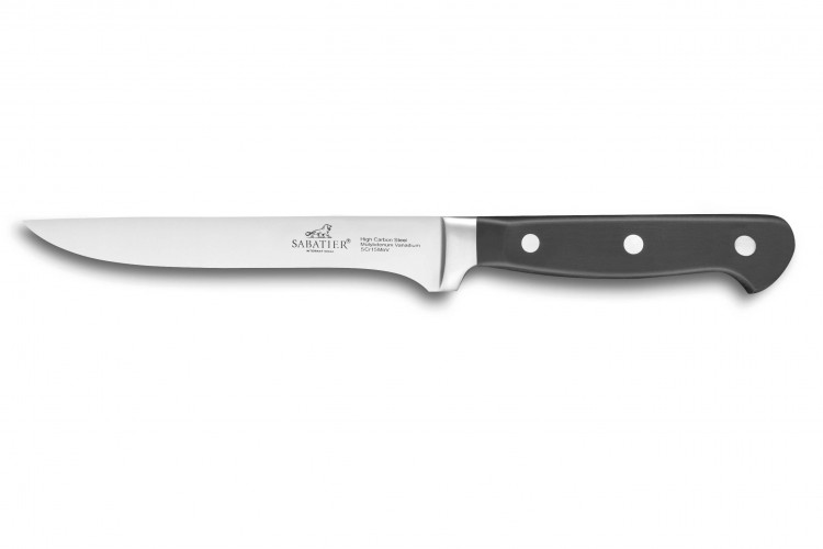 Couteau &agrave; d&eacute;sosser Sabatier International Pluton lame 15cm manche 3 rivets