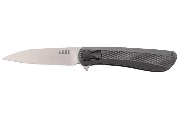 Couteau pliant CRKT SLACKER K350KXP manche alu gris anthracite 11cm