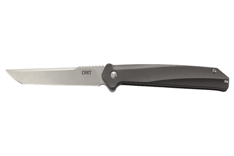 Couteau pliant CRKT HELICAL K500GXP manche alu gris anthracite 11,5cm