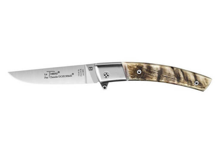 Couteau pliant Le Thiers Secure Claude Dozorme manche corne de bélier 11cm