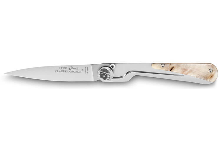 Couteau pliant Claude Dozorme Vendetta manche corne de bélier 11cm