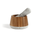 Mortier et pilon Livoo marbe et acacia