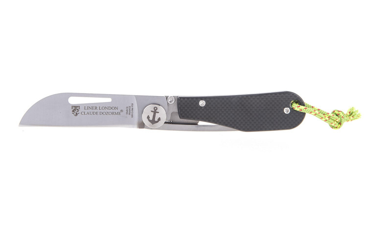 Couteau pliant Liner London Claude Dozorme manche fibre de carbone 11cm