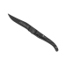 Couteau pliant squelette Laguiole Claude Dozorme noir manche carbone 11cm