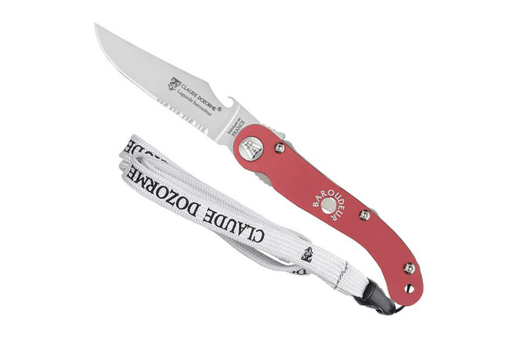 Couteau pliant Laguiole Claude Dozorme manche alu rouge 12cm