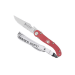 Couteau pliant Laguiole Claude Dozorme manche alu rouge 12cm