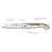 Couteau pliant Compostelle Voie du Puy Claude Dozorme manche corne 12,5cm