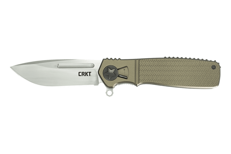 Couteau pliant CRKT Homefront K270GKP manche alu kaki 12cm