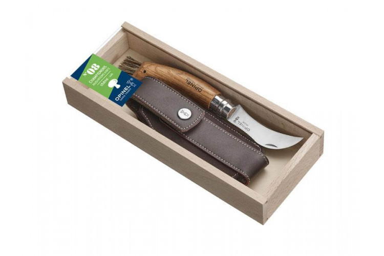 Coffret couteau &agrave; champignons Opinel N&deg;08 + Etui