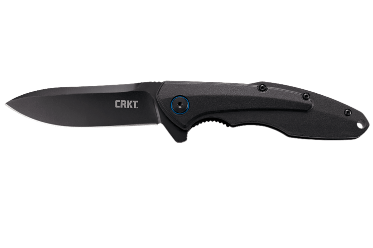 Couteau pliant CRKT Caligo 6215 aluminium anodisé noir 11,5cm