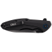 Couteau pliant CRKT Caligo 6215 aluminium anodisé noir 11,5cm