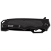 Couteau pliant CRKT Septimo 7050 manche aluminium noir 11,5cm