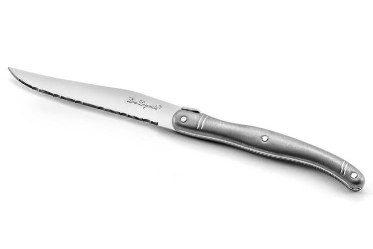 Couteau à steak Lou Laguiole Tradition vintage lame inox 11cm