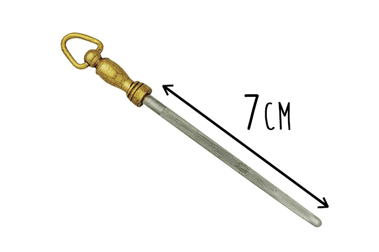 Fusil bijou 7cm mèche chrome dur - Spécial canif