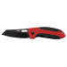 Couteau pliant noir CRKT Sketch 2430 gomme abs rouge et noir 10cm