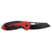Couteau pliant noir CRKT Sketch 2430 gomme abs rouge et noir 10cm