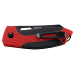 Couteau pliant noir CRKT Sketch 2430 gomme abs rouge et noir 10cm