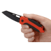 Couteau pliant noir CRKT Sketch 2430 gomme abs rouge et noir 10cm