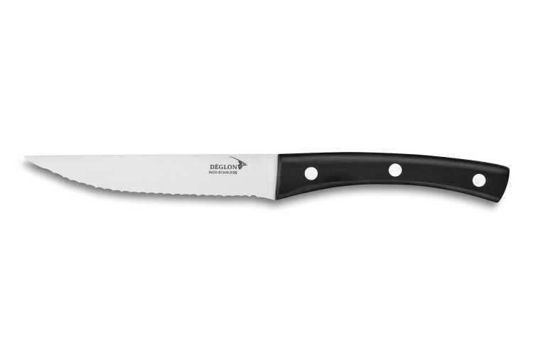 Couteau &agrave; steak D&eacute;glon Brasserie lame dent&eacute;e inox 12cm