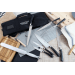 Mallette cuisinier Sabatier Edonist 6 couteaux fabrication française + 1 fourchette + 1 fusil