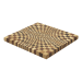 Planche à découper Legnoart Vega en rouvre naturel et thermo bois effet mosaïque