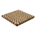 Planche à découper Legnoart Vega en rouvre naturel et thermo bois effet mosaïque