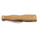 Couteau pliant à champignons Herbertz acier inox 7,5cm avec brosse