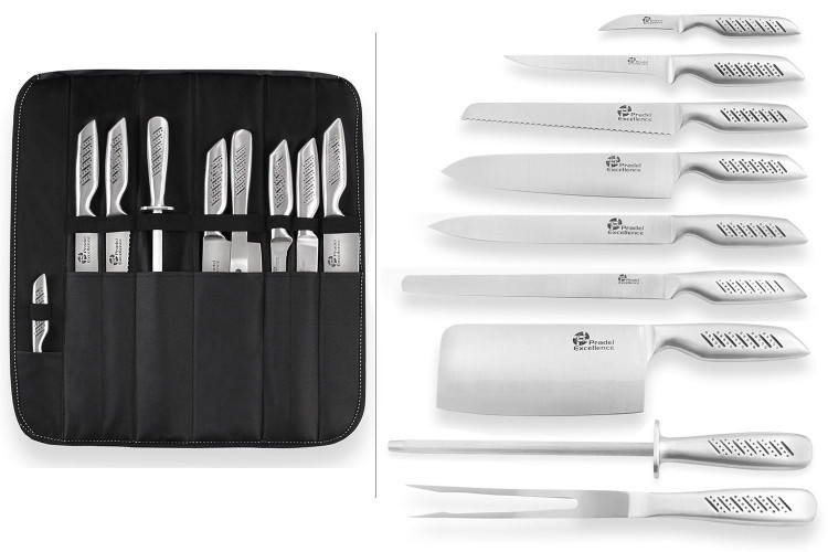 Valise de 9 couteaux Pradel Excellence acier tout inox