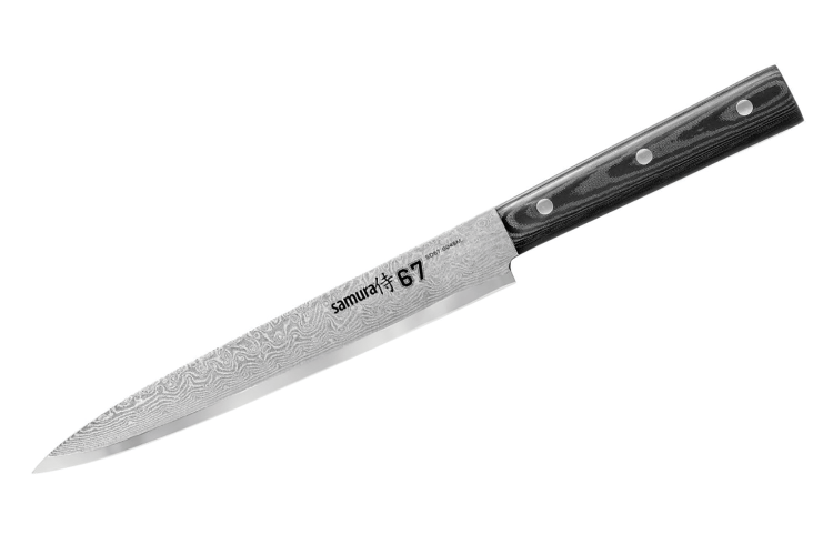 Couteau &agrave; trancher Samura Damascus 67 VG10 damas 20cm